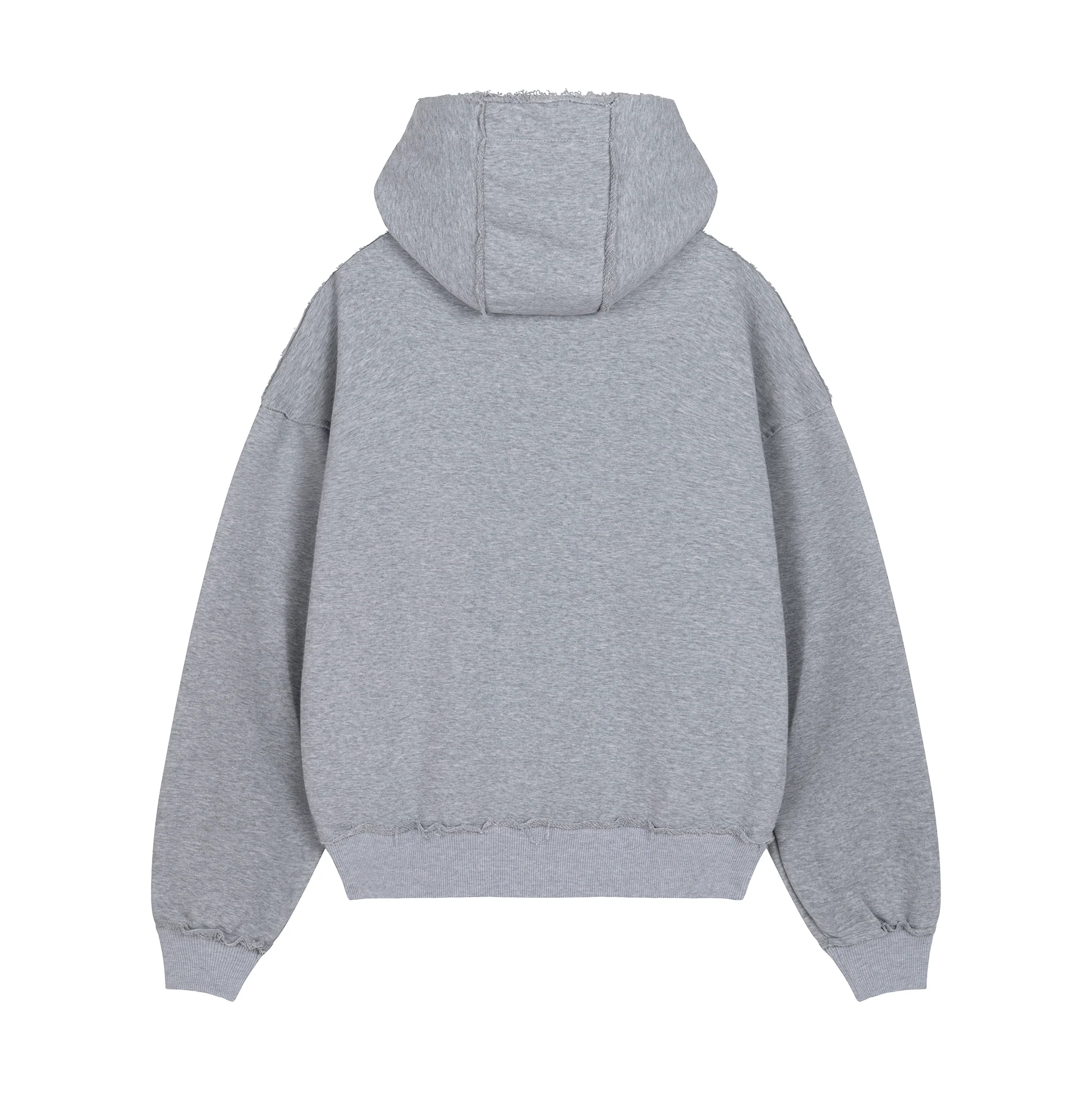 Grey RAW Baggy Hoodie - Image 3