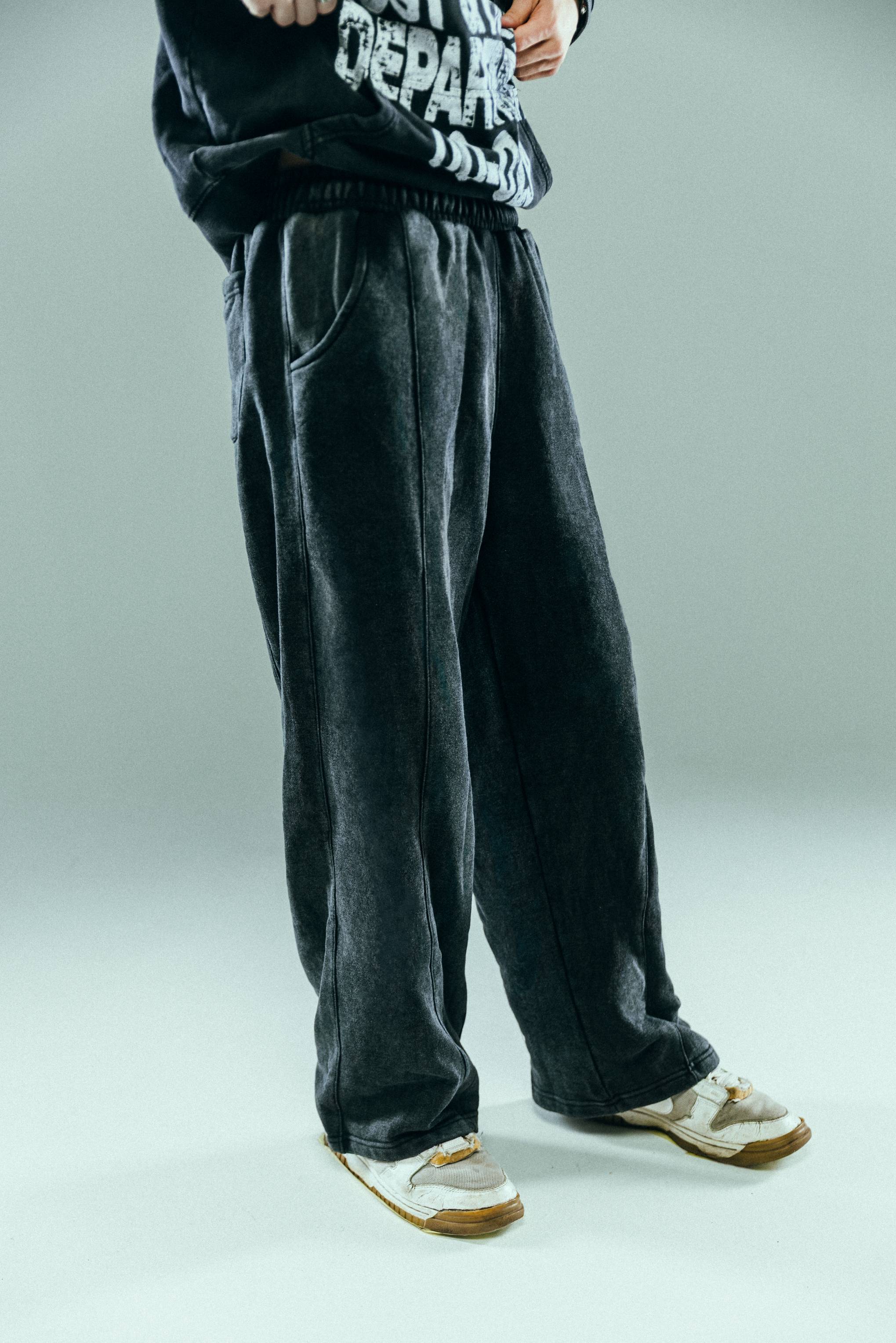 Graphite Washed Basic Sweatpants - Image 3