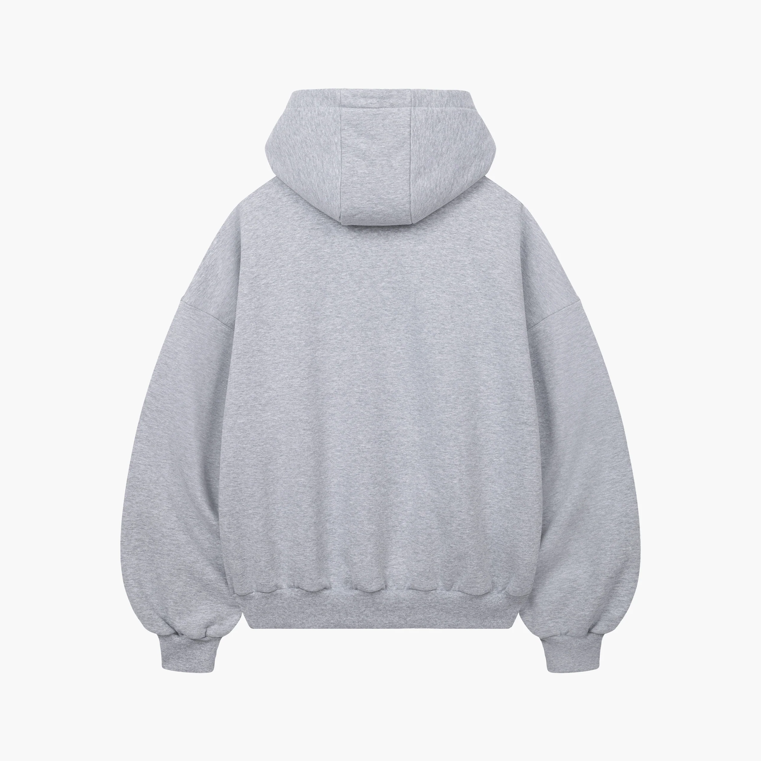 Gray Basic Baggy Hoodie - Image 3