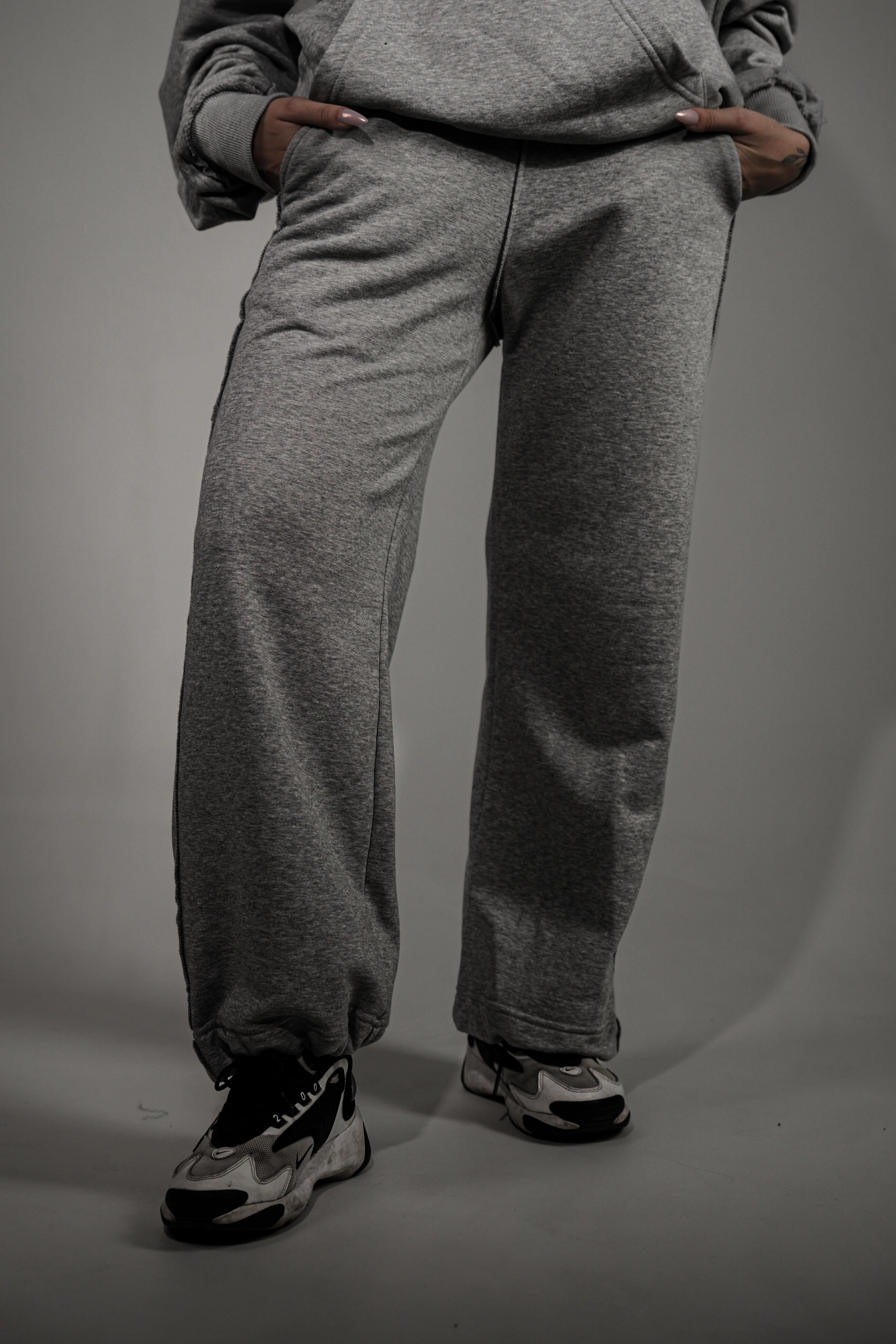 Grey RAW Basic Sweatpants - Image 5