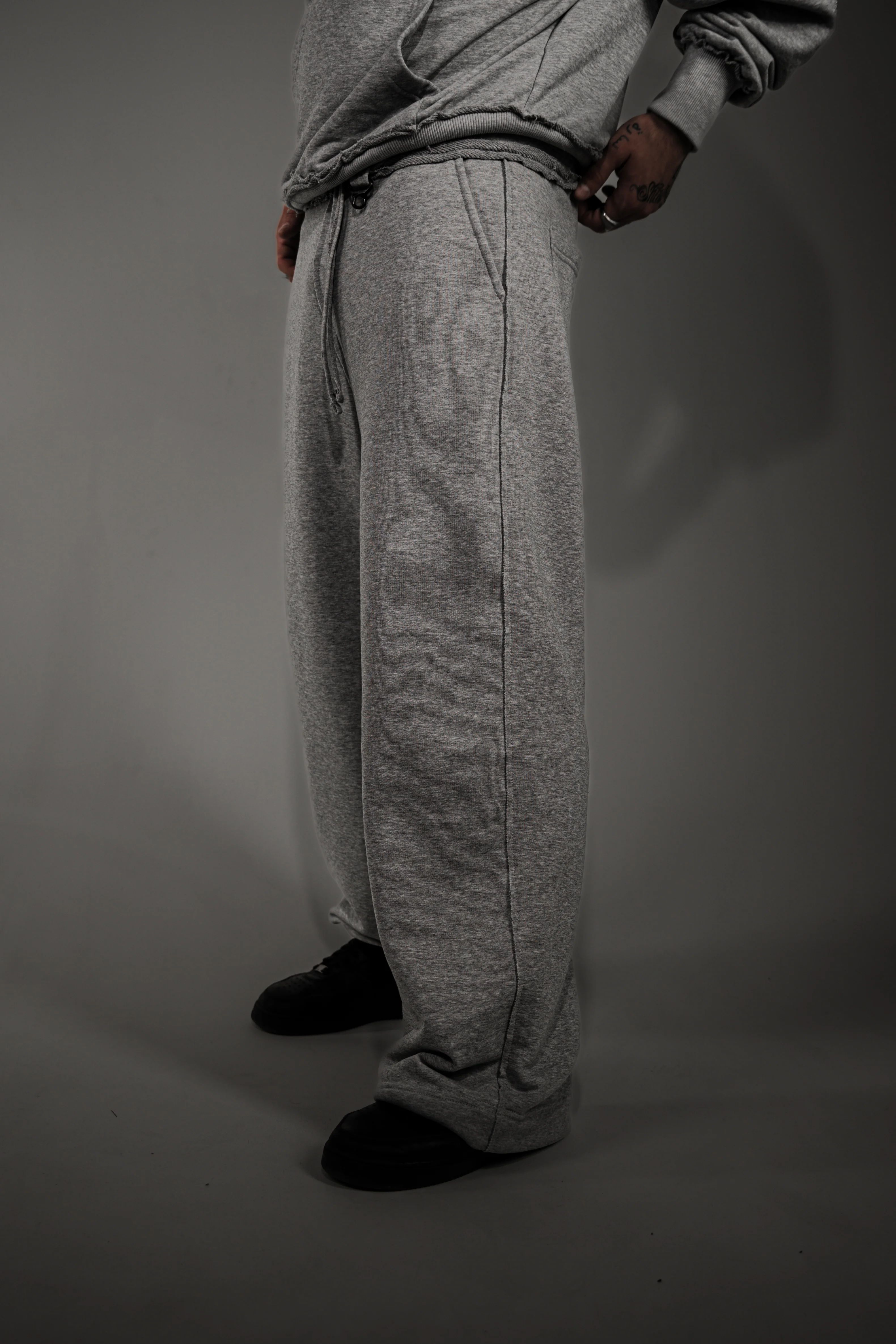 Grey RAW Basic Sweatpants - Image 7