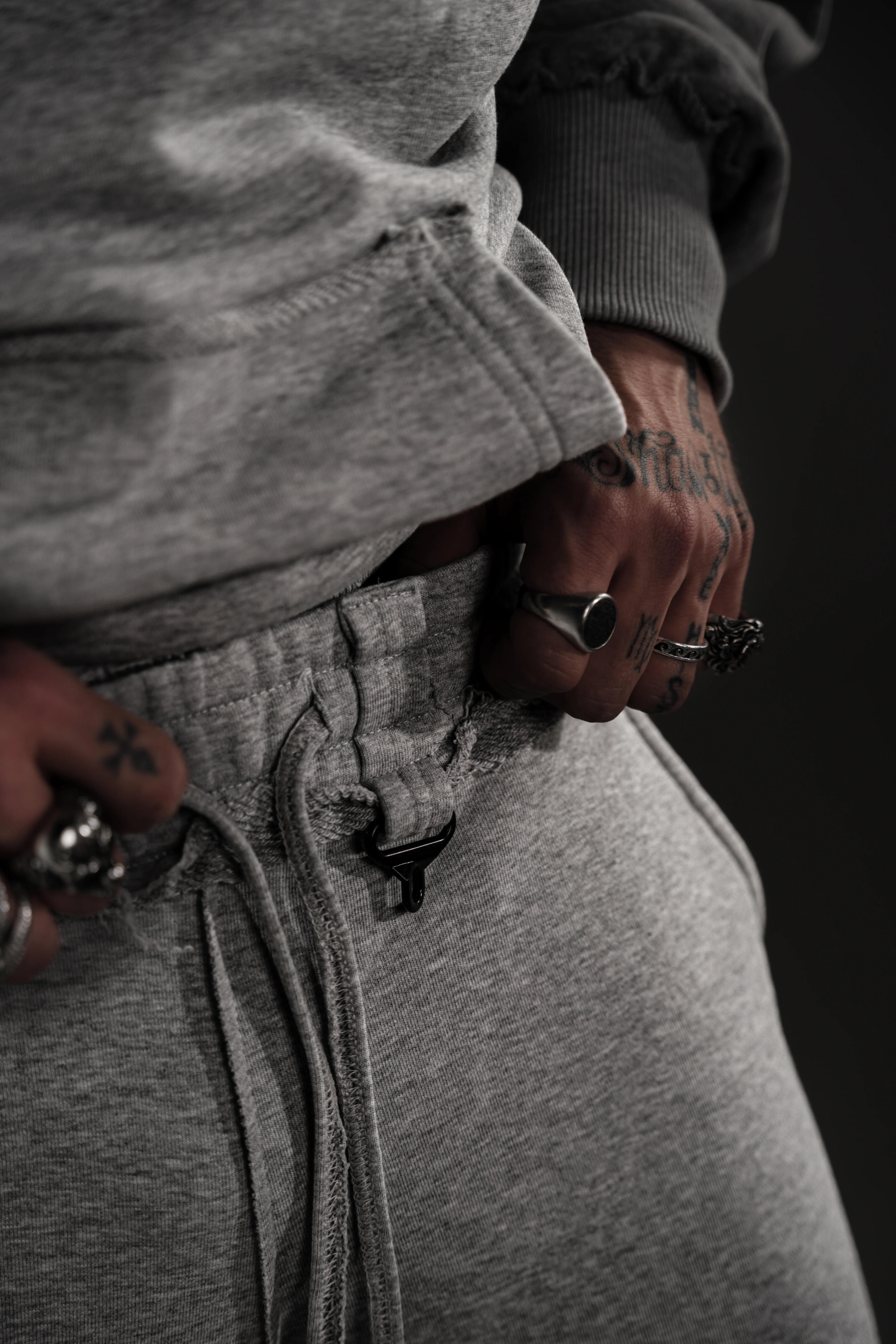 Grey RAW Basic Sweatpants - Image 8