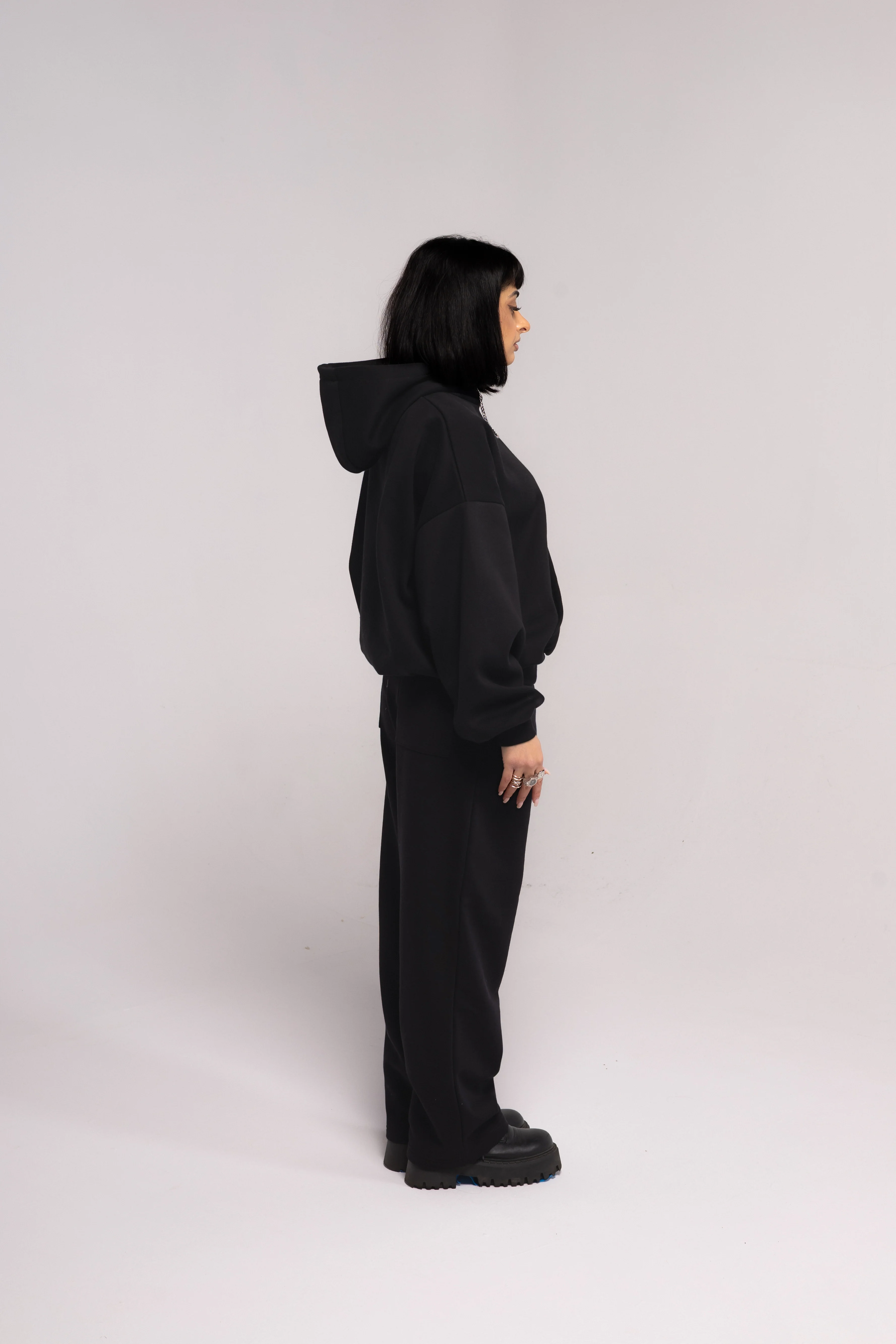Noir Basic Baggy Sweatpants - Image 5